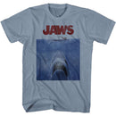 Jaws-Jaws Poster Blue-Blue Jean Adult S/S Comfort Color T-Shirt - Blue Jean