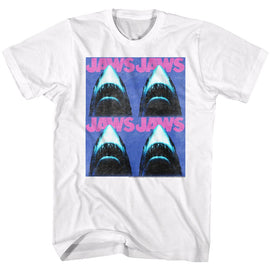 Jaws-Jaws4-White Adult S/S T-Shirt - White