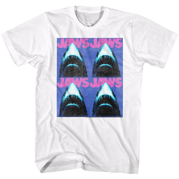 Jaws-Jaws4-White Adult S/S T-Shirt - White