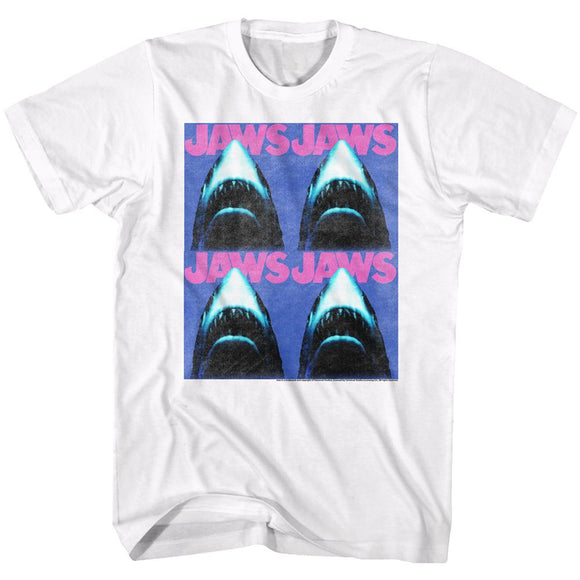 Jaws-Jaws4-White Adult S/S T-Shirt - White