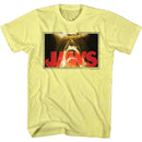Jaws-Swim Lines-Yellow Heather Adult S/S T-Shirt - Yellow Heather