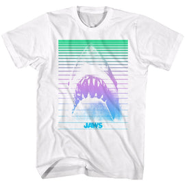 Jaws-Blinds-White Adult S/S T-Shirt - White
