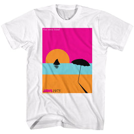Jaws-Visiting-White Adult S/S T-Shirt - White