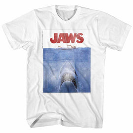 Jaws-Jaws-White Adult S/S T-Shirt - White