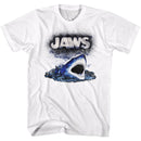 Jaws-Watch Out-White Adult S/S T-Shirt - White