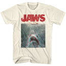 Jaws-In Terrifying 3D-Natural Adult S/S T-Shirt - Natural