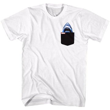 Jaws-Jp-White Adult S/S T-Shirt - White