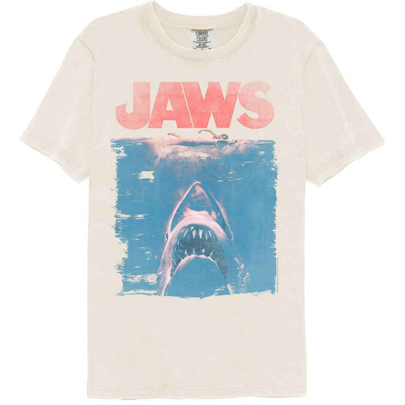 Jaws-Jaws Fade-Ivory Adult S/S Comfort Color T-Shirt - Ivory