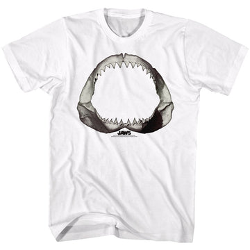 Jaws-Jaws Literally-White Adult S/S T-Shirt - White