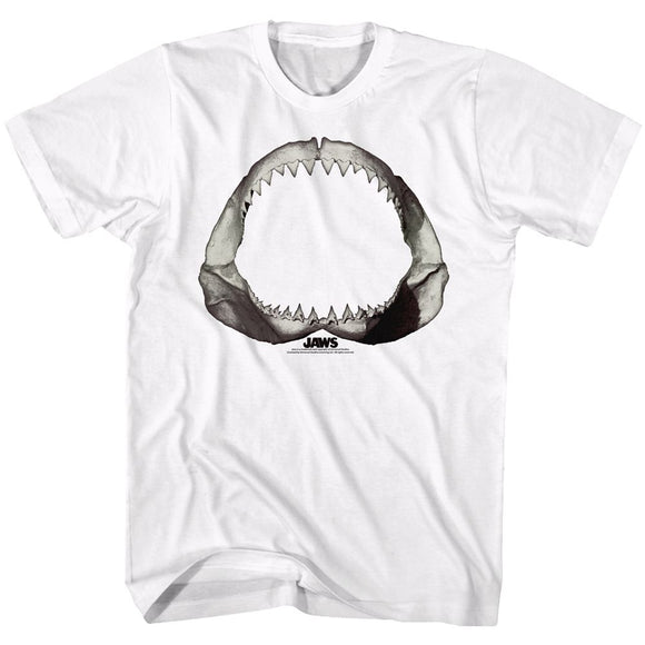 Jaws-Jaws Literally-White Adult S/S T-Shirt - White