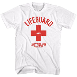 Jaws-AI-White Adult S/S T-Shirt - White