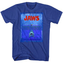 Jaws-8Bit Terror-Royal Adult S/S T-Shirt - Royal