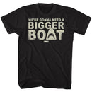 Jaws-Bigger Boat-Black Adult S/S T-Shirt - Black