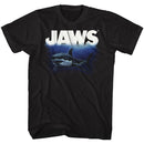 Jaws-Deep Blue Sea-Black Adult S/S T-Shirt - Black