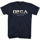 Jaws-Orca Fish Co-Navy Adult S/S T-Shirt - Navy