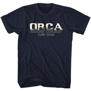 Jaws-Orca Fish Co-Navy Adult S/S T-Shirt - Navy