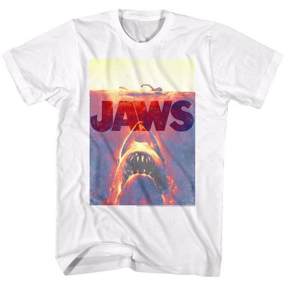 Jaws-Wrecktangle-White Adult S/S T-Shirt - White