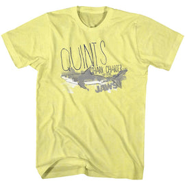 Jaws-Charter Business-Yellow Heather Adult S/S T-Shirt - Yellow Heather