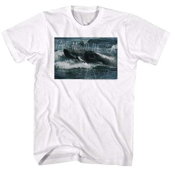 Jaws-Sea Legs-White Adult S/S T-Shirt - White