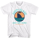 Jaws-Shark Fin-White Adult S/S T-Shirt - White