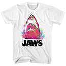 Jaws-Jawzzz-White Adult S/S T-Shirt - White