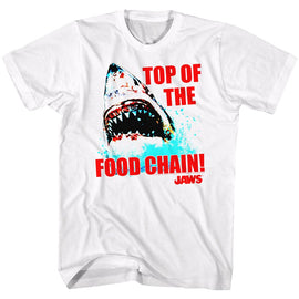 Jaws-Top Dawg-White Adult S/S T-Shirt - White