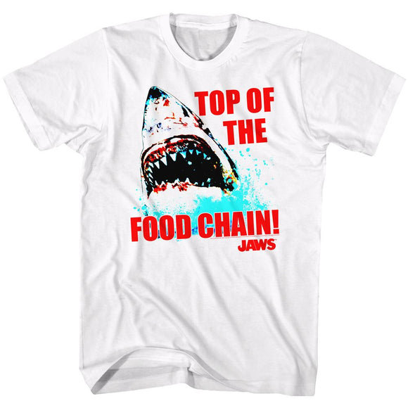 Jaws-Top Dawg-White Adult S/S T-Shirt - White