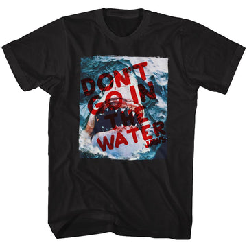 Jaws-Dont Go-Black Adult S/S T-Shirt - Black