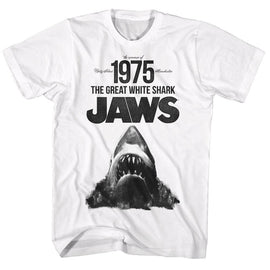 Jaws-Summer Of 75-White Adult S/S T-Shirt - White