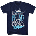 Jaws Typography Adult T-Shirts