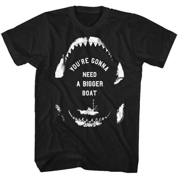Jaws-Sailing Wisdom-Black Adult S/S T-Shirt - Black