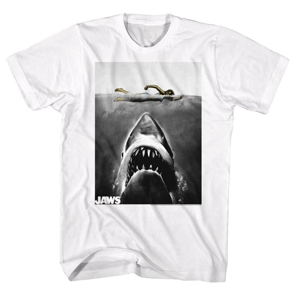 Jaws-Marco Polo-White Adult S/S T-Shirt - White