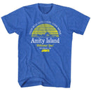 Jaws-Clear Skies-Royal Heather Adult S/S T-Shirt - Royal Heather