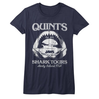 Jaws Shark Tours Ladies T-Shirts