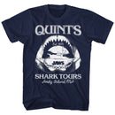 Jaws-Shark Tours-Navy Adult S/S T-Shirt - Navy