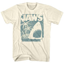 Jaws-Surf Club Poster-Natural Adult S/S T-Shirt - Natural