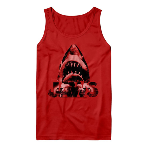 Jaws-Red Jowls-Red Adult Tank-S - Red