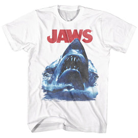Jaws-Bad Waves-White Adult S/S T-Shirt - White