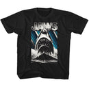 Jaws-Jaws-Black Youth S/S T-Shirt (7-8) - Black