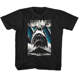 Jaws-Jaws-Black Youth S/S T-Shirt (7-8) - Black
