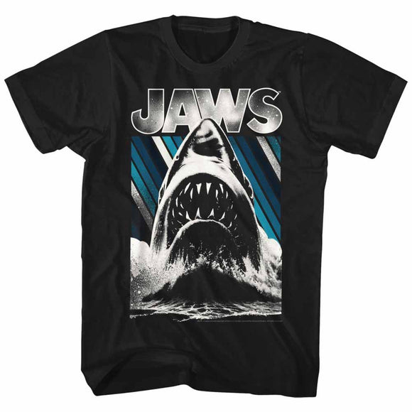 Jaws-Jaws-Black Adult S/S T-Shirt - Black