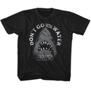 Jaws-Text Arch-Black Toddler S/S T-Shirt-4T - Black