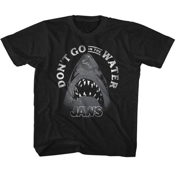 Jaws-Text Arch-Black Toddler S/S T-Shirt-3T - Black