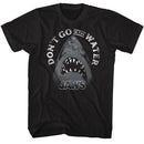 Jaws-Text Arch-Black Adult S/S T-Shirt - Black