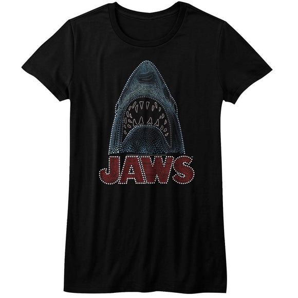 Jaws-Be-Dazzled-Black Ladies S/S T-Shirt - Black