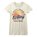 Jaws-Amity Surfing-Vintage White Ladies S/S T-Shirt - Vintage White