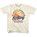 Jaws-Amity Surfing-Natural Youth S/S T-Shirt-Xs (5-6) - Natural