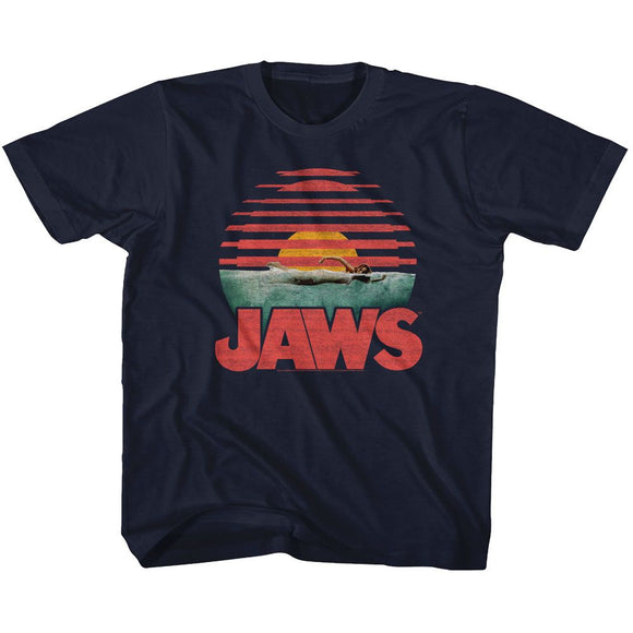 Jaws-Sliced-Navy Toddler S/S T-Shirt-2T - Navy