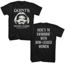 Jaws-Quints Quote-Black Adult S/S T-Shirt ***F&B*** - Black