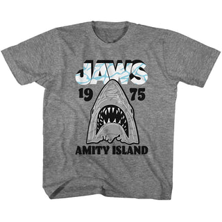 Jaws Gray Wht Toddler T-Shirts